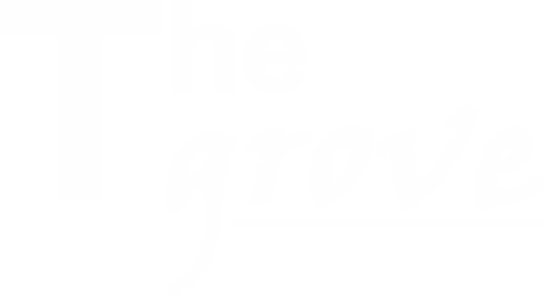the groove logo white